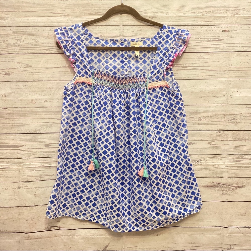 Matilda Jane | Wandering Waters Blue Shirt View 2